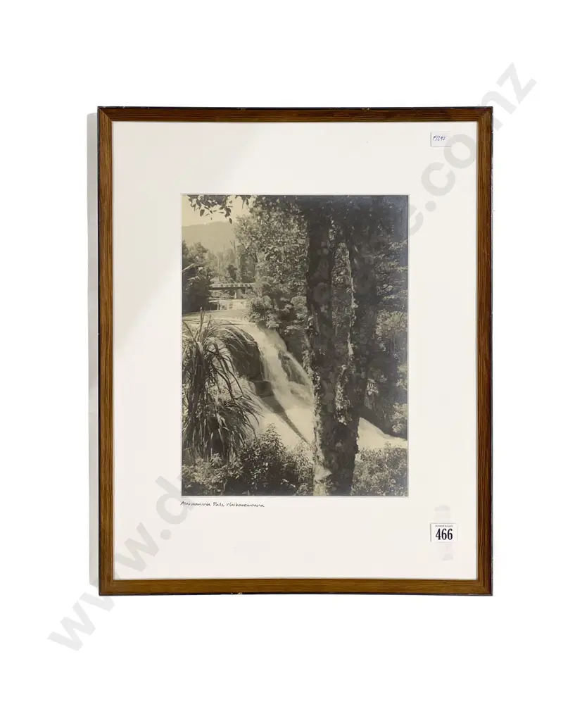 "Aniwaniwa Falls Waikaremoana" - Silver Gelatin Print Image 1++