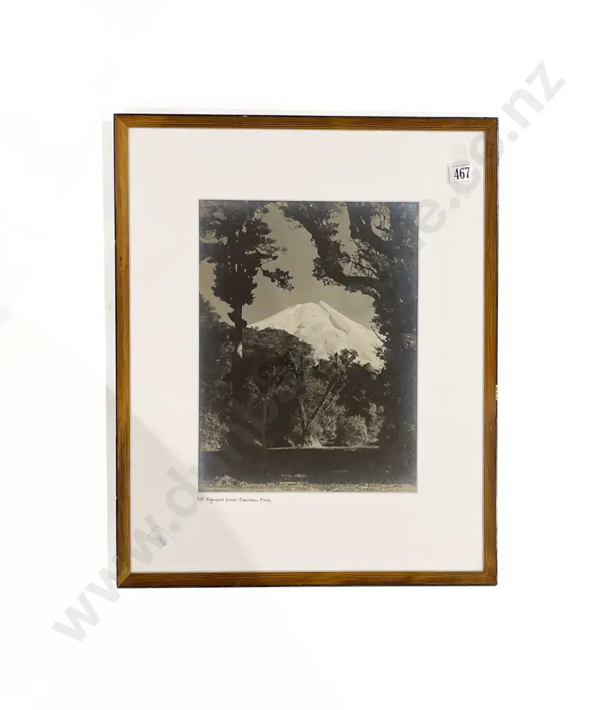 "Mt Egmont from Dawson Falls" - Silver Gelatin Print Image 1++