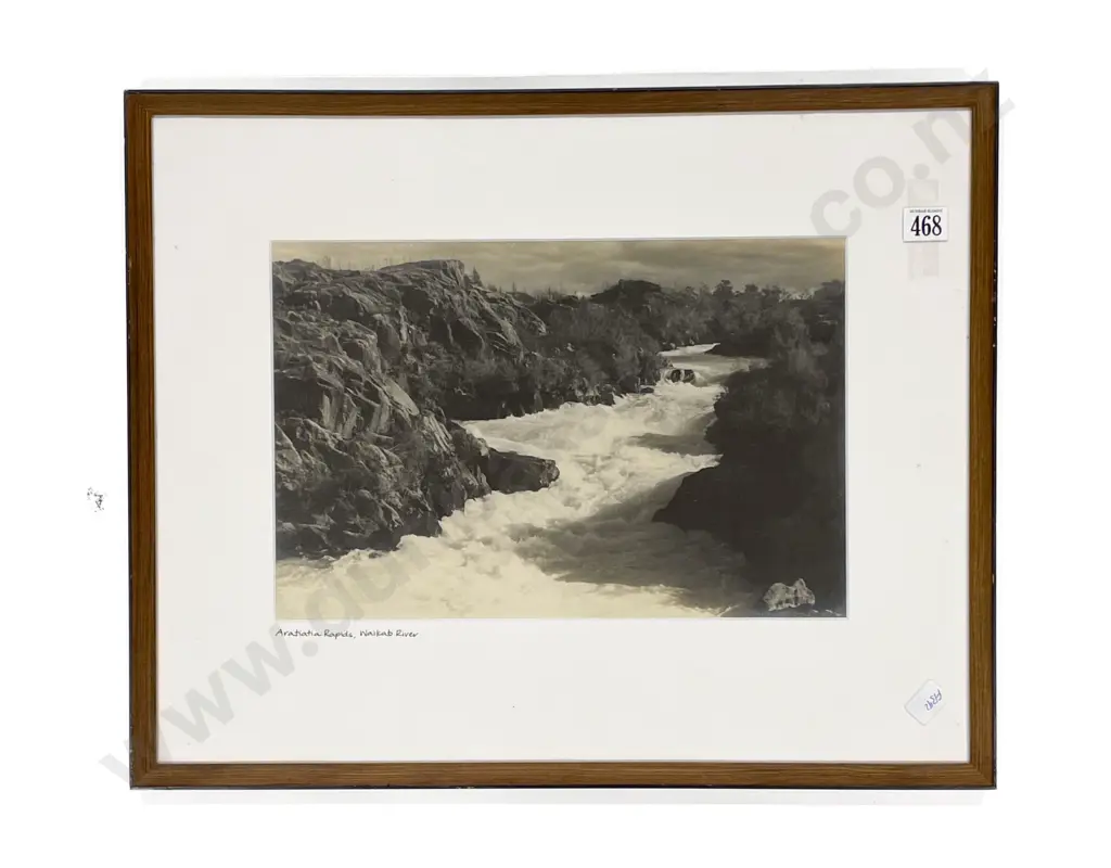 "Aratiatia Rapids Waikato River" - Silver Gelatin Print Image 1++