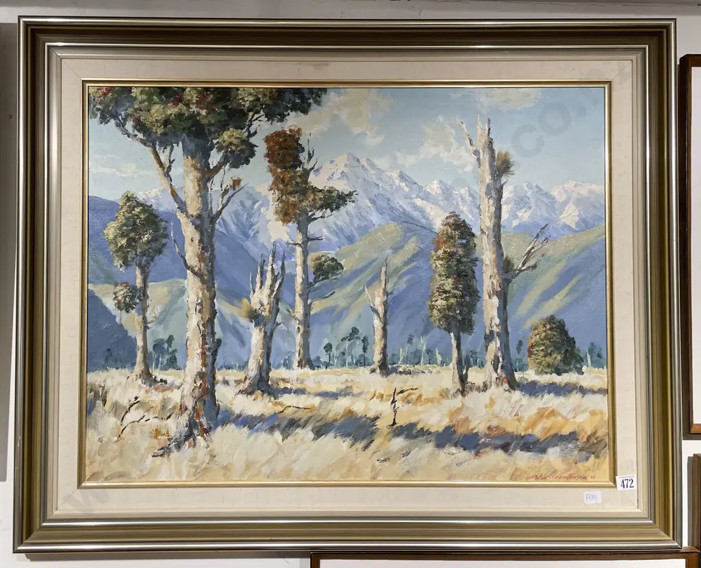 Aston Greathead - Southern Alps - Oil on Board Image 1++