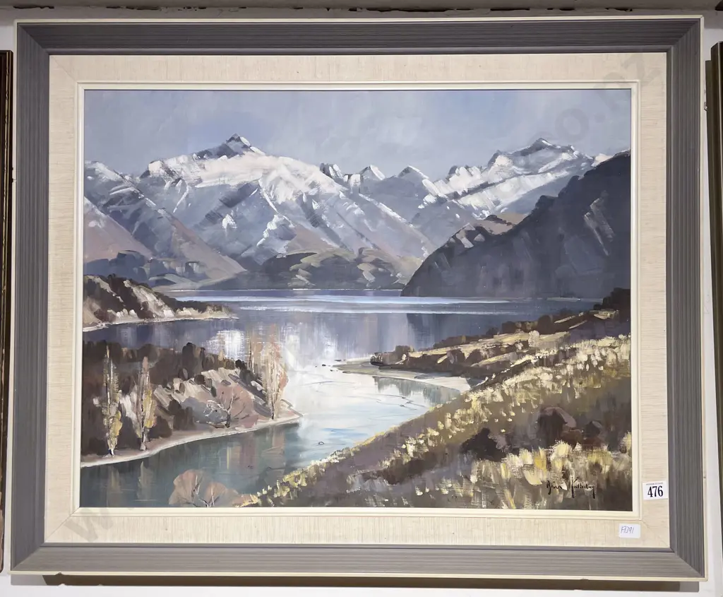 Brian Halliday - "Lake Wanaka" - Oil on Board Image 1++