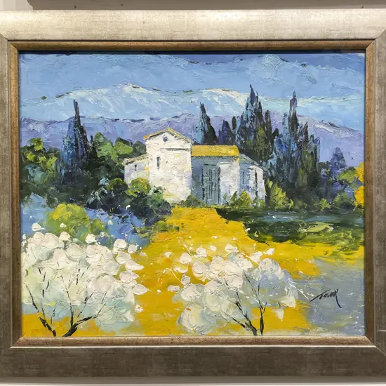 Tovak - Italian Spring Landscape - Oil on Canvas Laid on Board