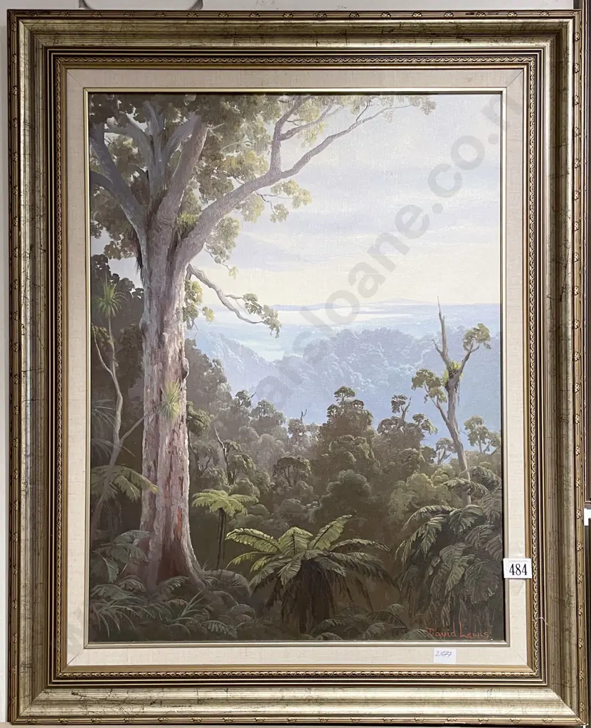 David Lewis - "Towards Waitemata Harbour" - Oil on Board Image 1++