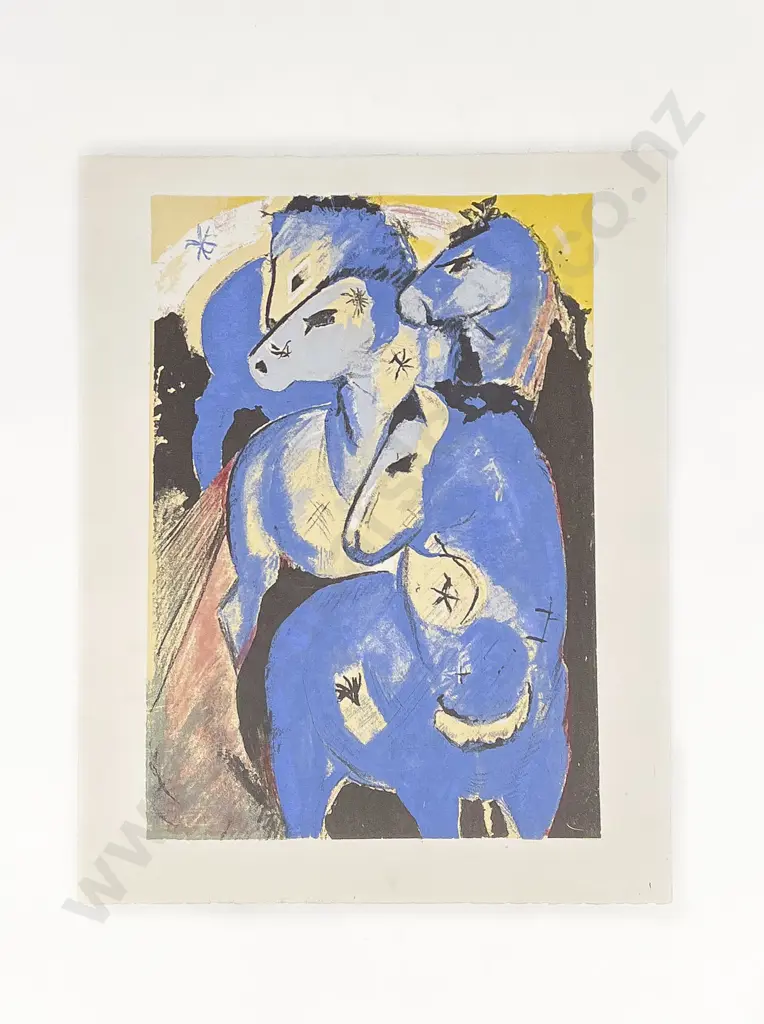 After Franz Marc - The Tower Of Blue Horses 2 - Reproduction Print (unframed) Image 1++