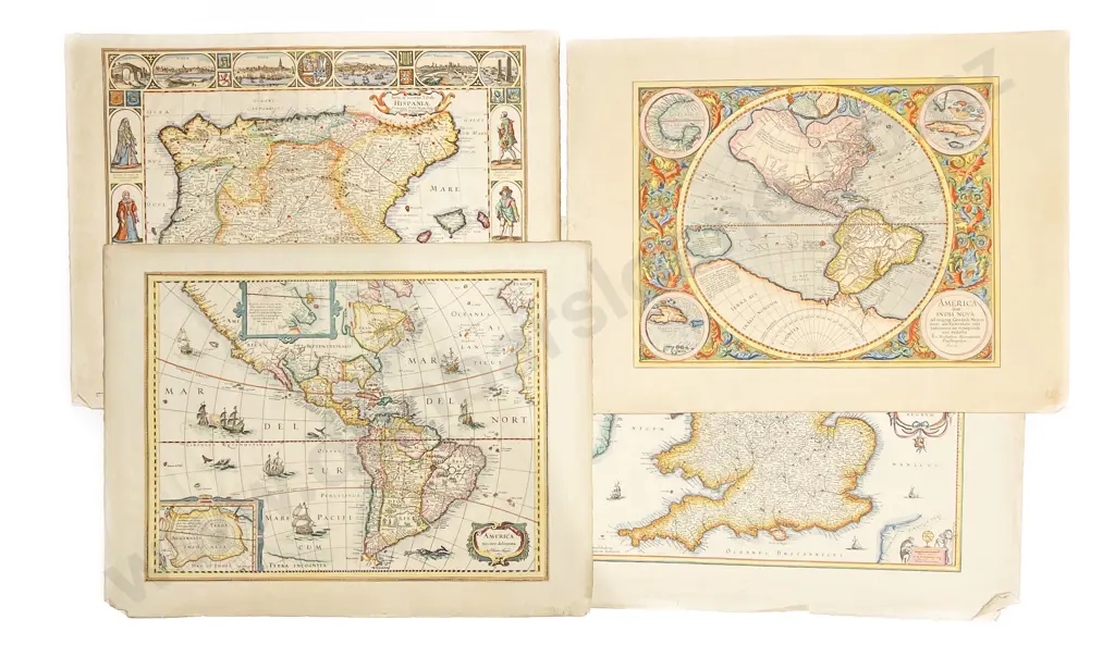 Seven Assorted Reproduction Antique Maps Image 1++