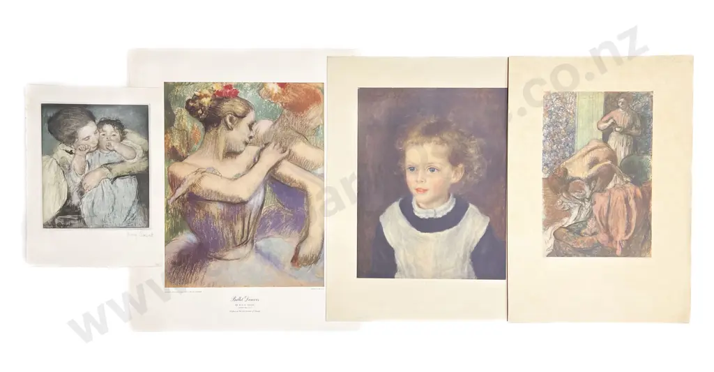 Five Vintage Reproduction Old Master Prints of Sizes Image 1++
