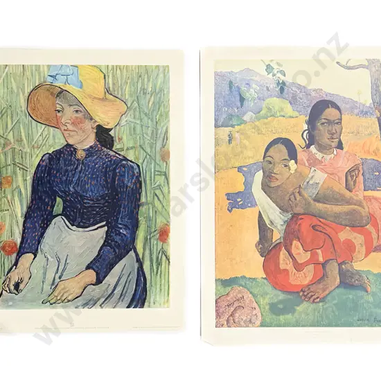 Six Vintage Reproduction Old Master Prints of Sizes