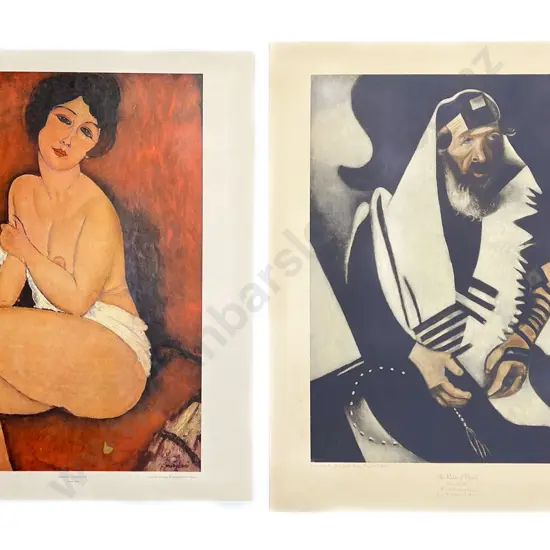 Six Vintage Reproduction Old Master Prints of Sizes