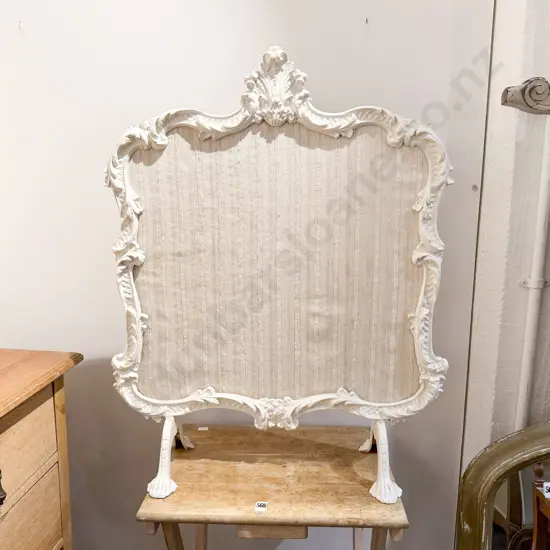 Folding Table with Fire Screen