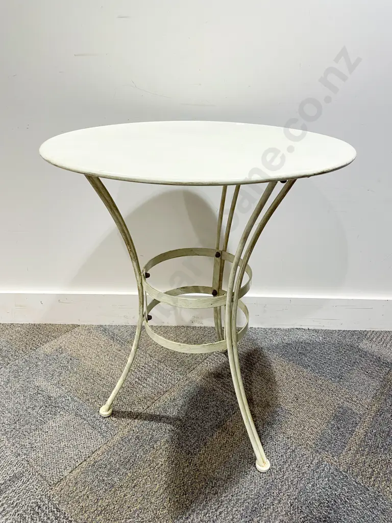 French Metal Café Table Image 1++