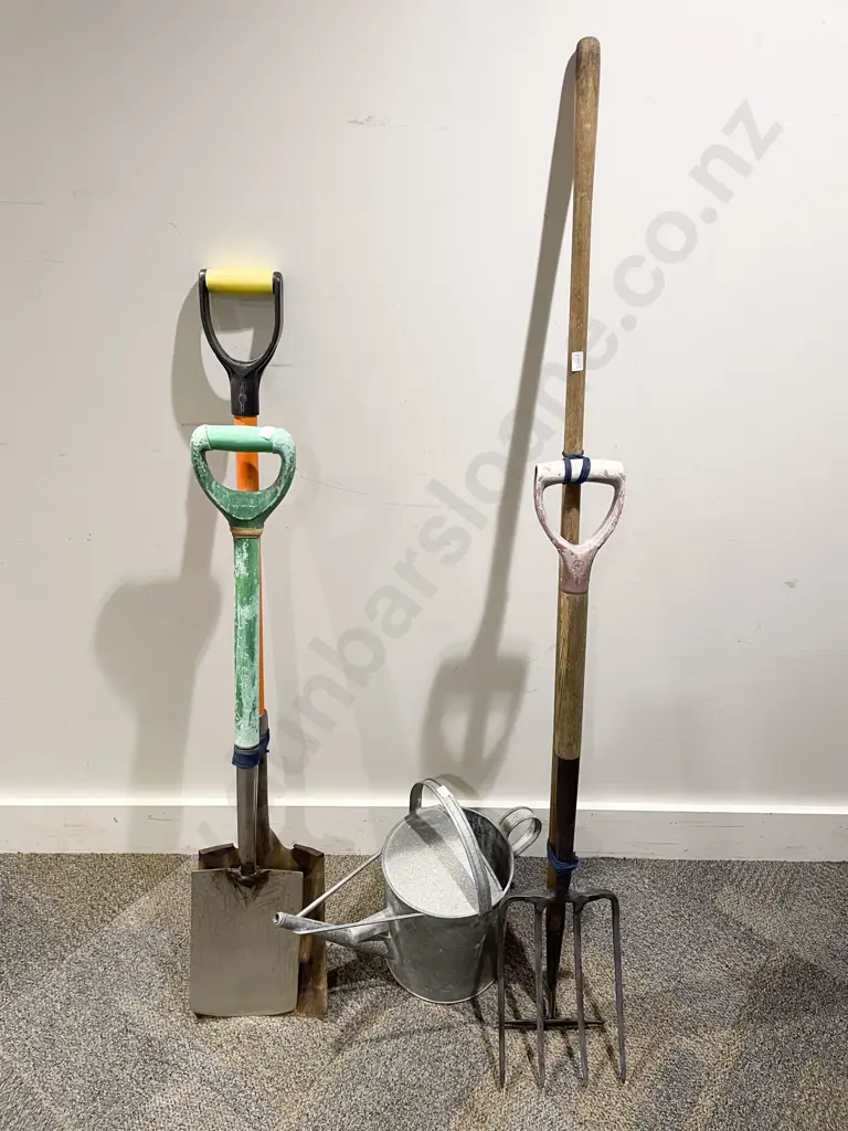 Assorted Gardening Tools Including Watering Can Image 1++