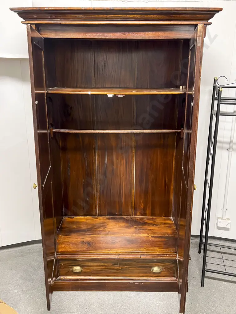 Large Stained Wooden Wardrobe Image 1++