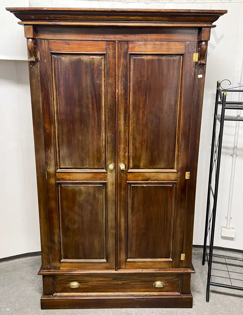 Large Stained Wooden Wardrobe Image 1++