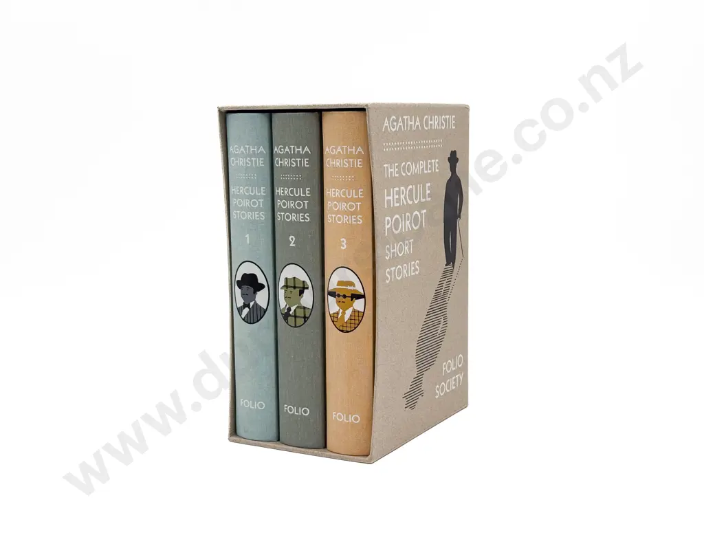 Agatha Christie - The Complete Hercule Poriot Short Stories Three Volume Set Image 1++