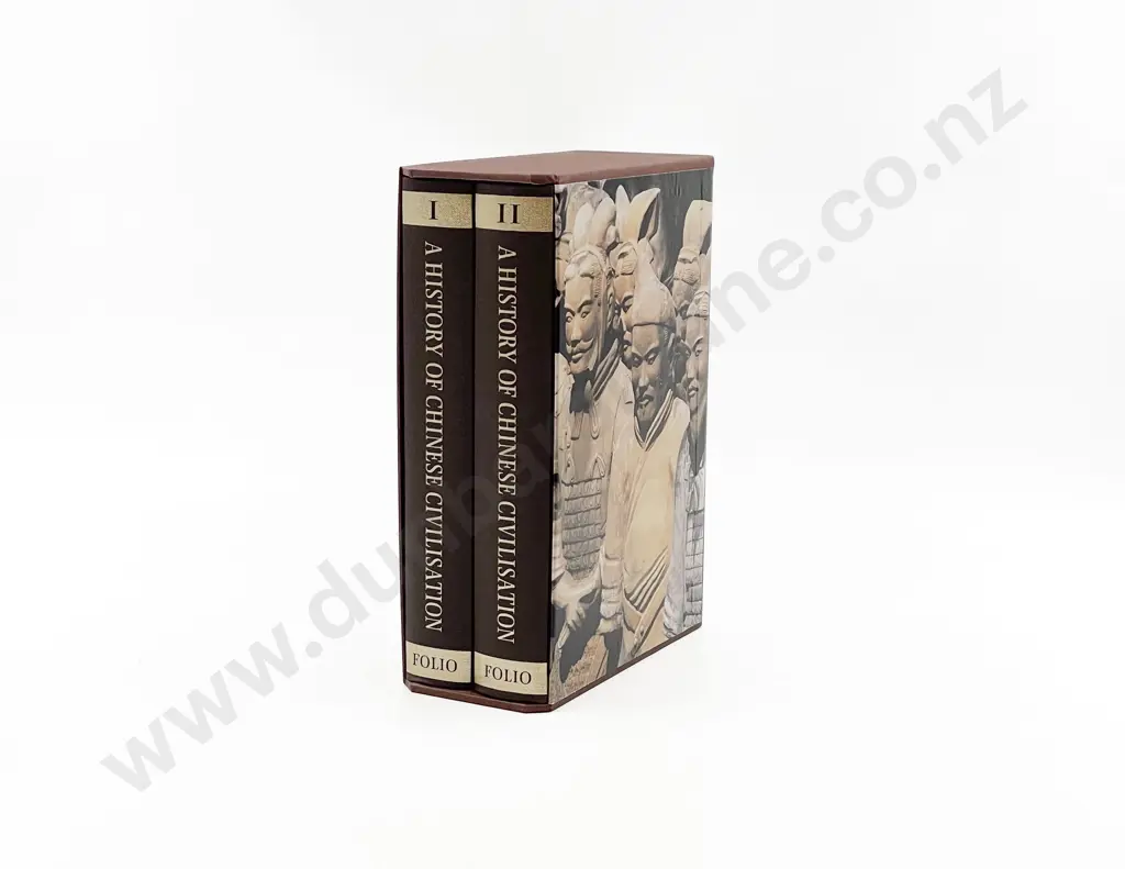 The Folio Book Two Volume Boxed Set of A History of Chinese Civilisation Image 1++