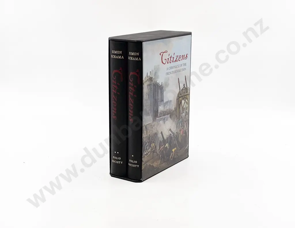 Simon Schama Two Volume Boxed Set of Citizens Image 1++