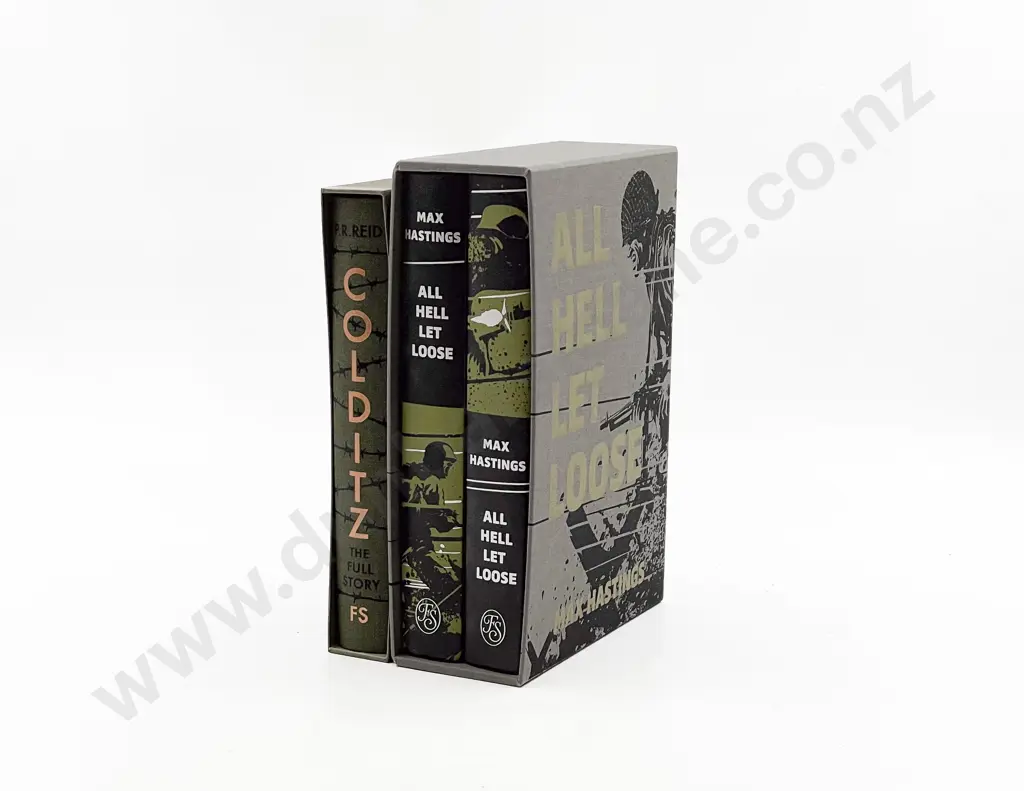 Max Hastings Two Volume Boxed Set of All Hell Let Loose Image 1++