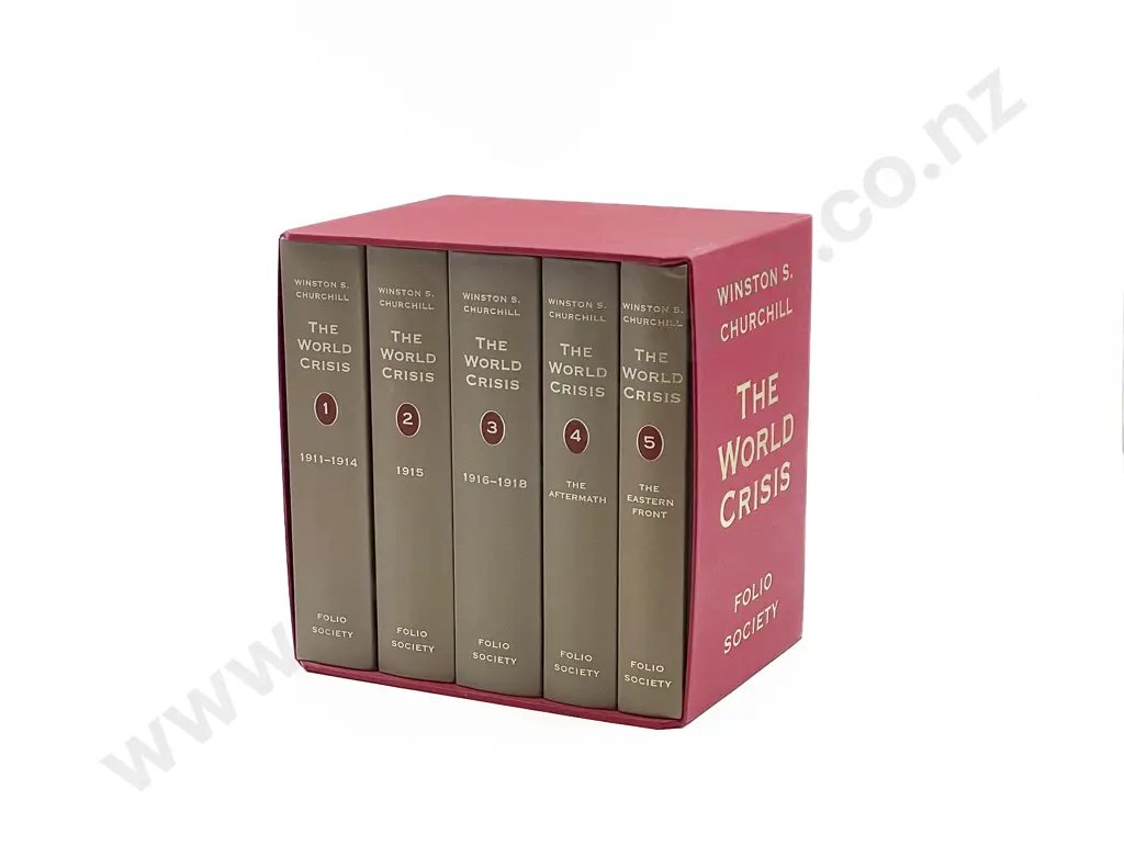 Winston S. Churchill Five Volume Boxed Set of The World Crisis Image 1++