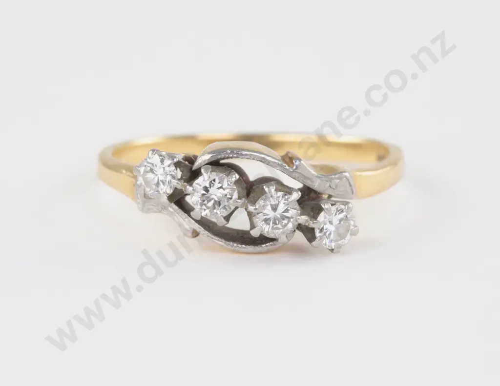 18ct Four Stone Diamond Ring Image 1++