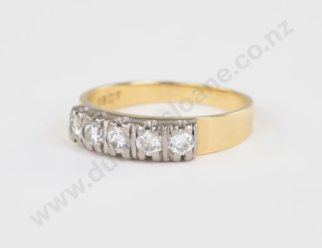 18ct Five Stone Diamond Ring Image 1++