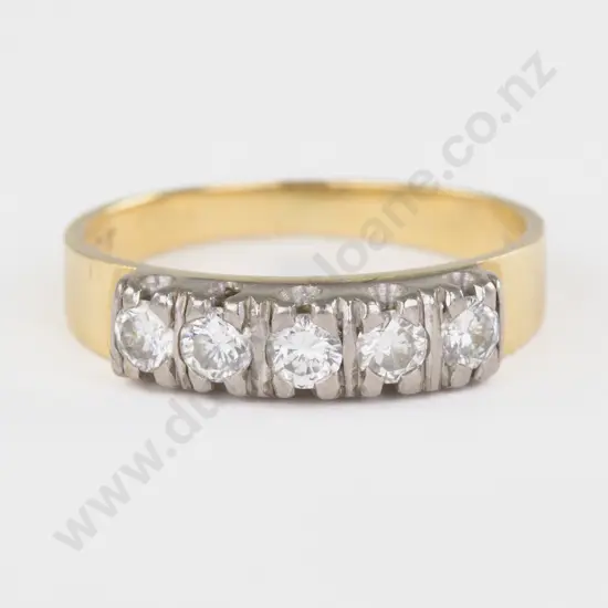 18ct Five Stone Diamond Ring