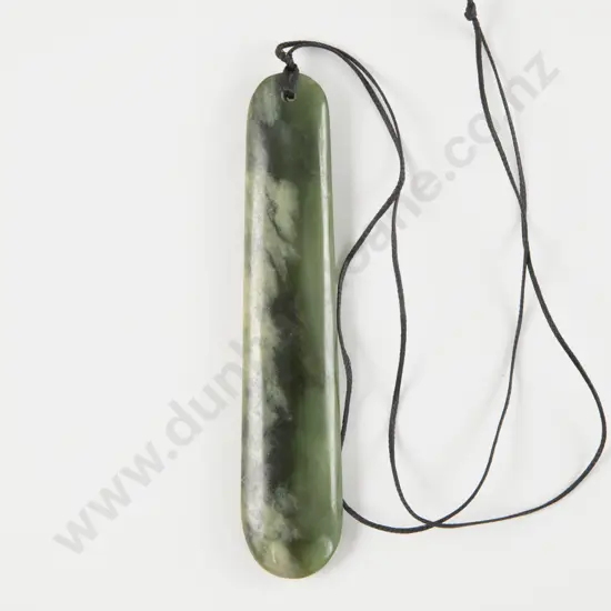 Modern Large Greenstone Pendant
