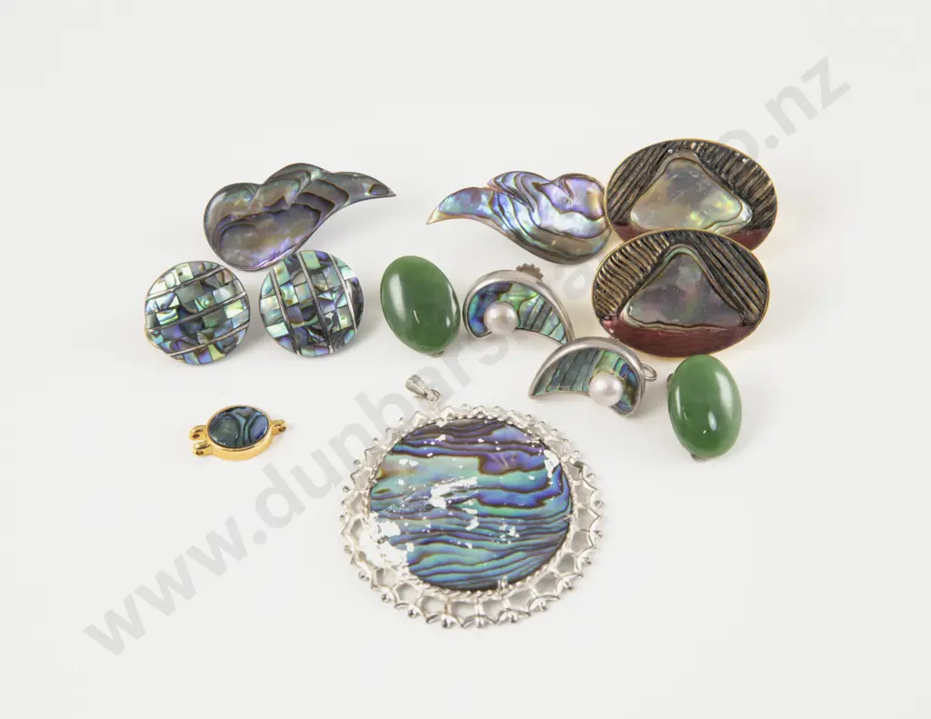 Collection of NZ Paua Jewellery Image 1++