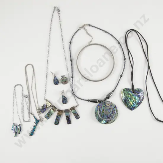 Collection of Assorted NZ Paua Jewellery