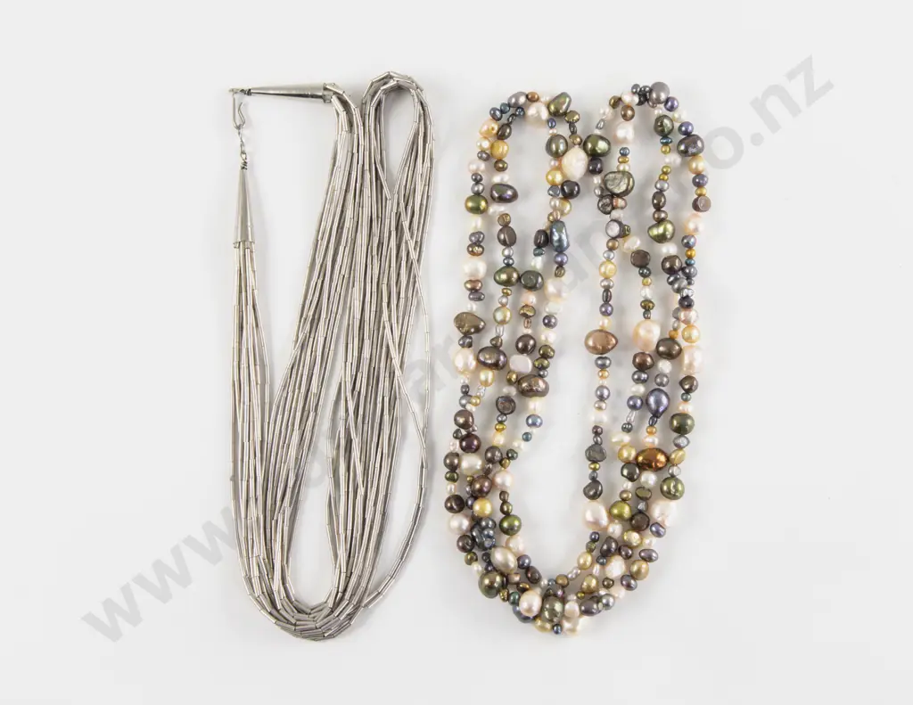 S/S Fancy Multi Strand Necklace Image 1++