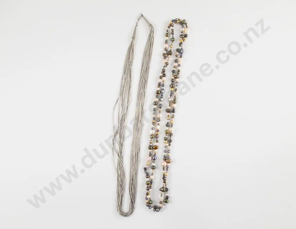 S/S Fancy Multi Strand Necklace Image 1++