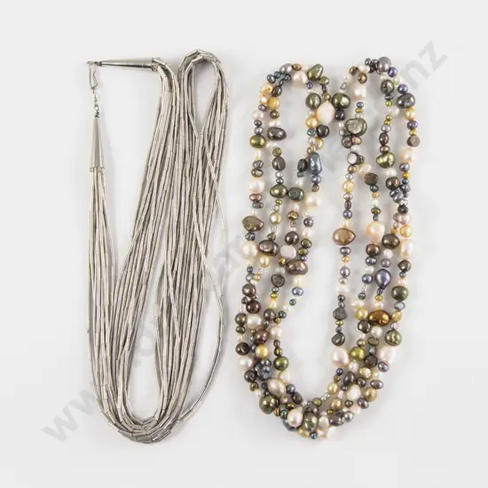 S/S Fancy Multi Strand Necklace