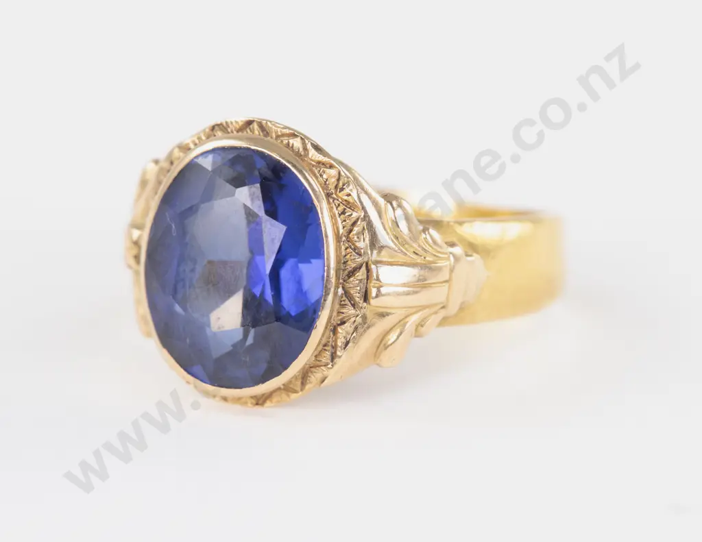 23ct Single Topaz Ring Image 1++