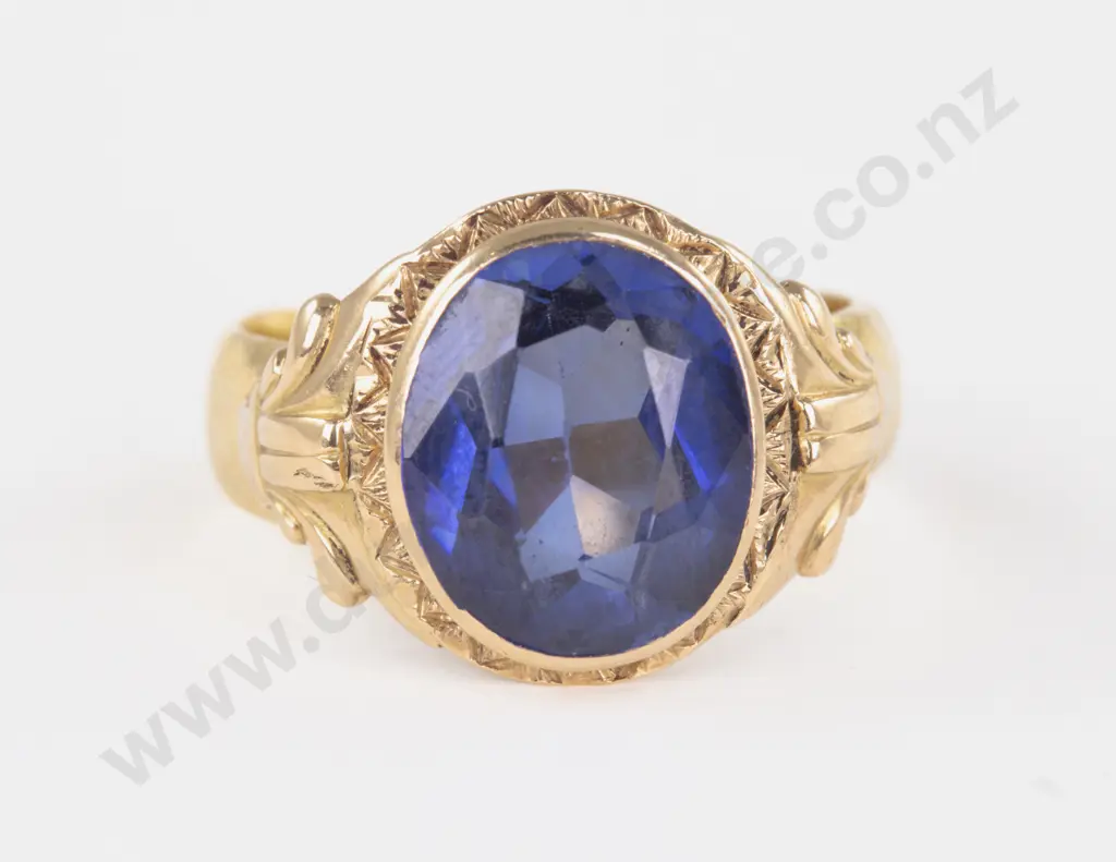 23ct Single Topaz Ring Image 1++