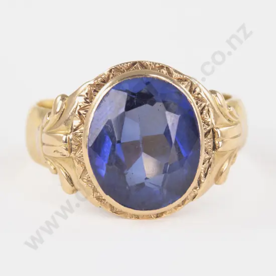 23ct Single Topaz Ring