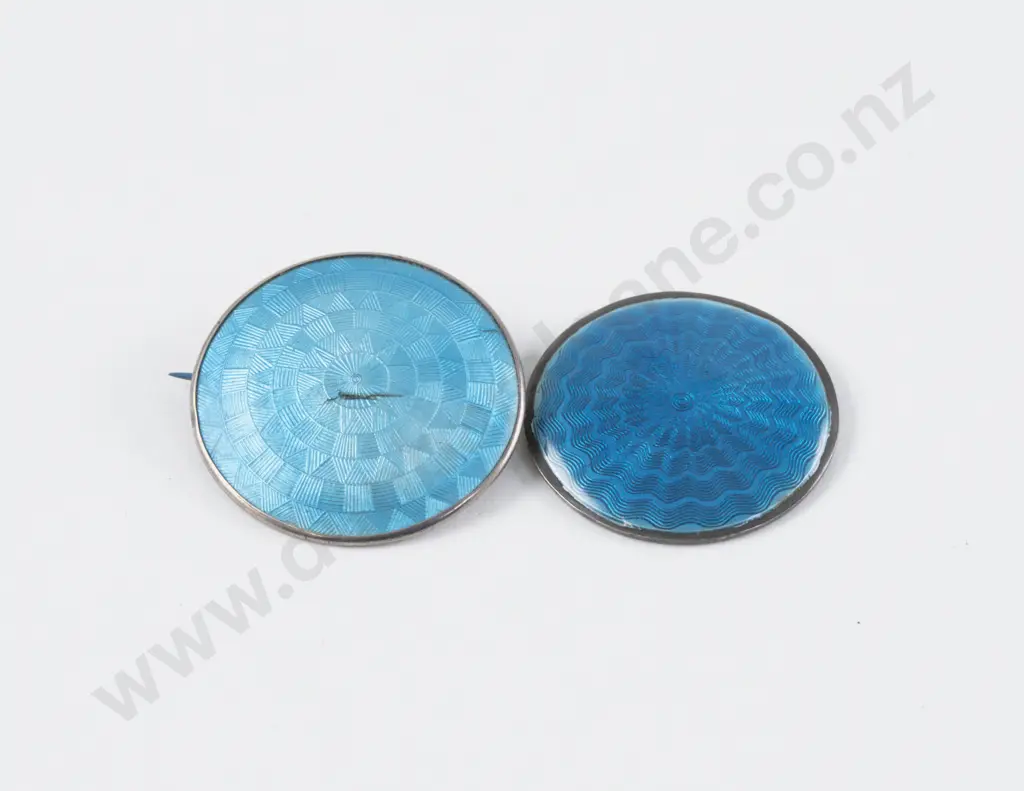 Edwardian S/S and Enamel Brooch Image 1++
