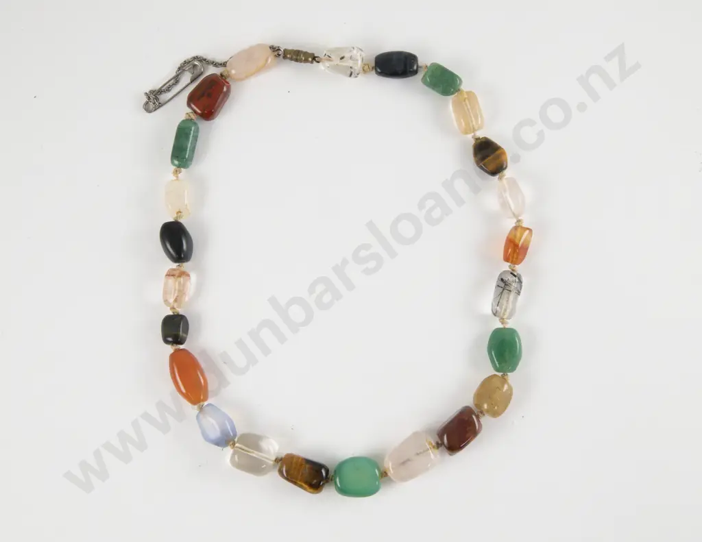 Single Strand Quartz Beaded Necklace Image 1++