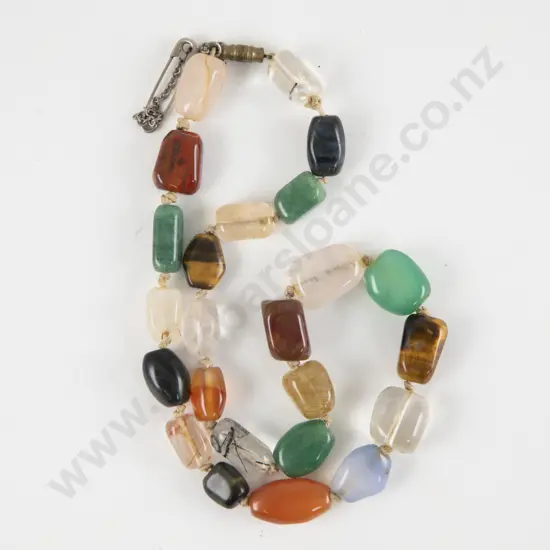 Single Strand Quartz Beaded Necklace