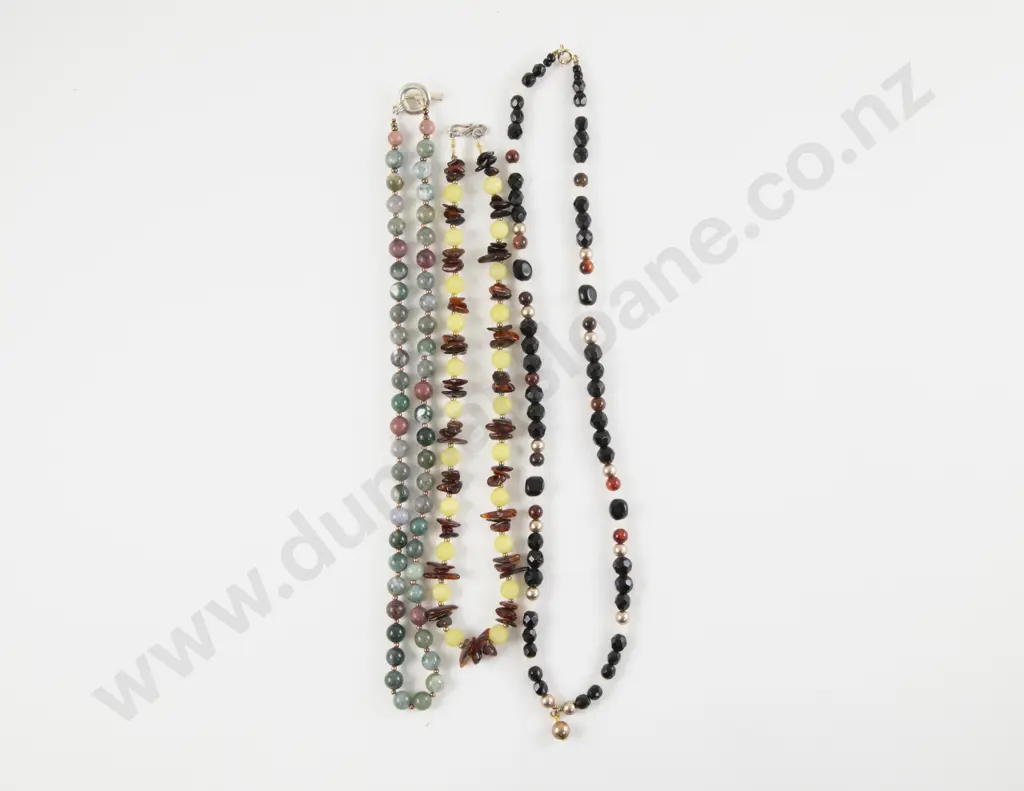 Three Modern Bead Necklaces Image 1++