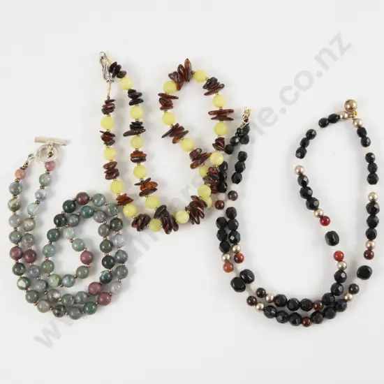 Three Modern Bead Necklaces
