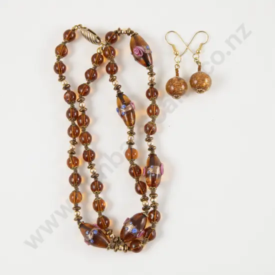 New Murano Glass Made in Italy Beaded Necklace