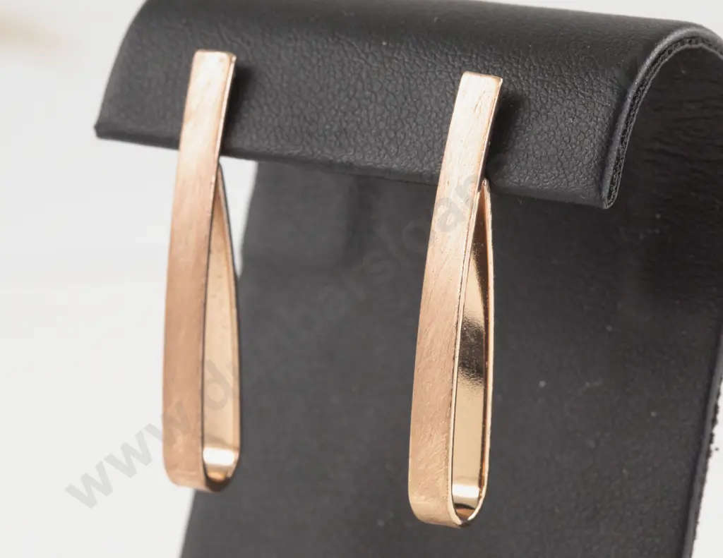 Pair 9ct Rose Gold Pendant Drop Earrings Image 1++