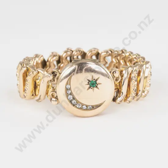 Antique Carmen Patented Sweetheart Locket Bracelet