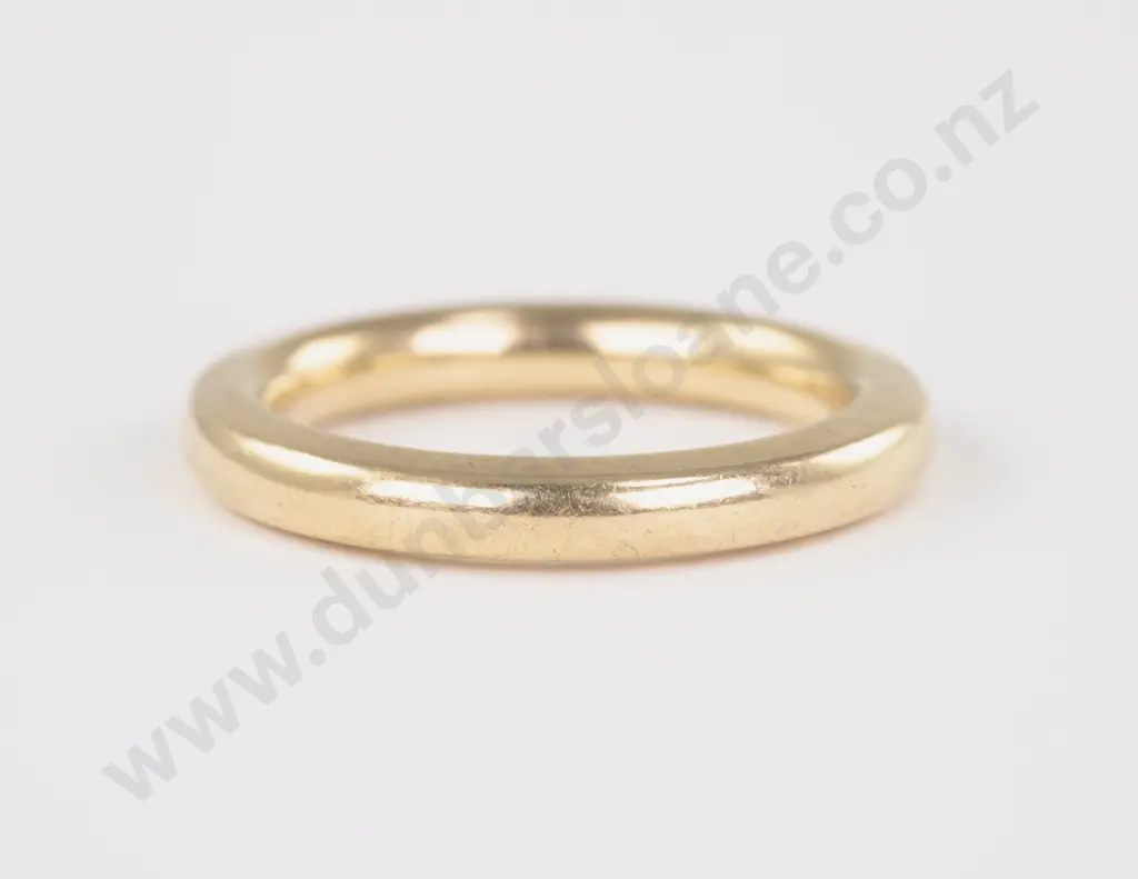 18ct Plain Wedding Band Image 1++