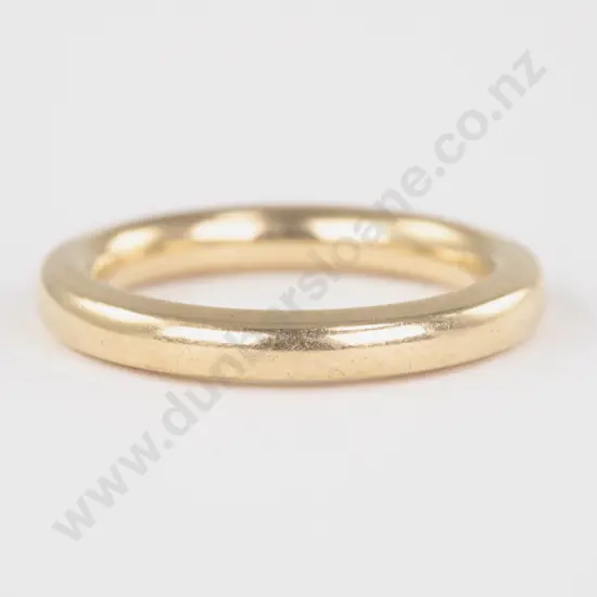18ct Plain Wedding Band