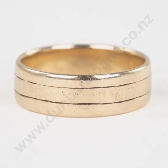 9ct Wide Wedding Band