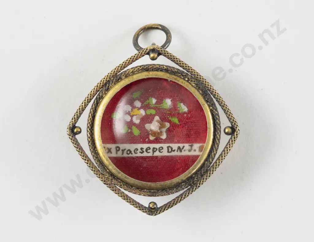 .800 Silver Reliquary with Relic Image 1++