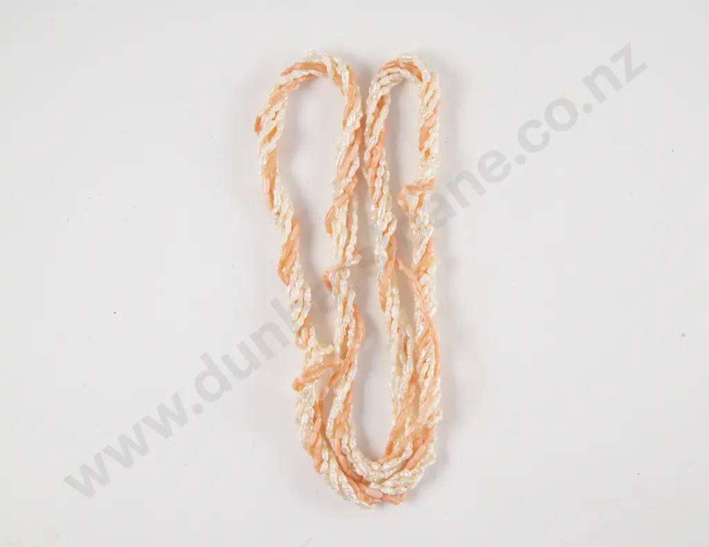 Multi Strand Fresh Water Pearl and Coral Necklace Image 1++