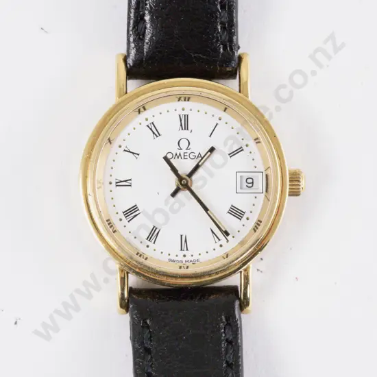 18ct Ladies Omega Wrist Watch