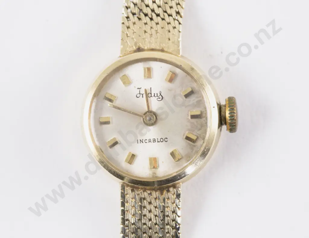 Vintage Indus Incabloc 14ct Ladies Wrist Watch Image 1++
