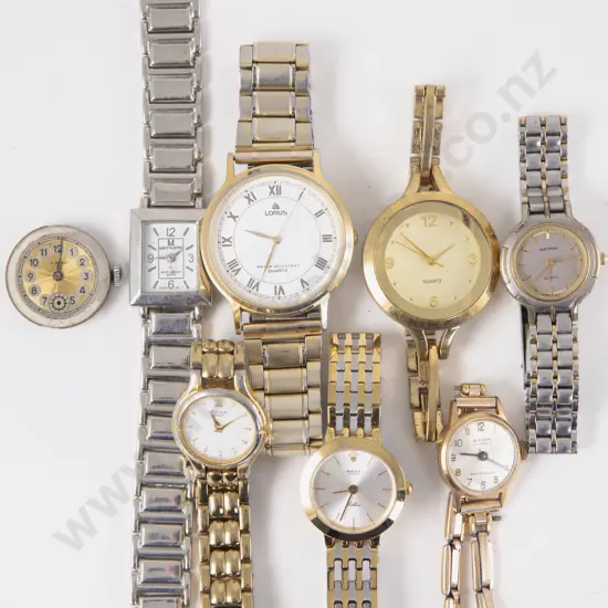 Faux Rolex Wrist Watch and Six Others